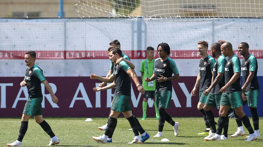 Seleção treinou com todos na véspera de Marrocos