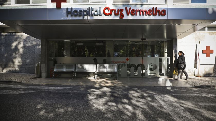 Trabalhadores do Hospital da Cruz Vermelha em greve