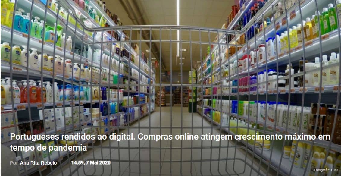 Portugueses rendidos ao digital. Compras online atingem crescimento máximo em tempo de pandemia
