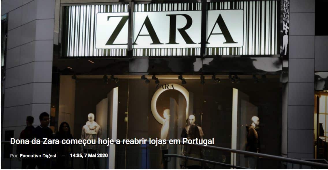 Dona da Zara começou hoje a reabrir lojas em Portugal