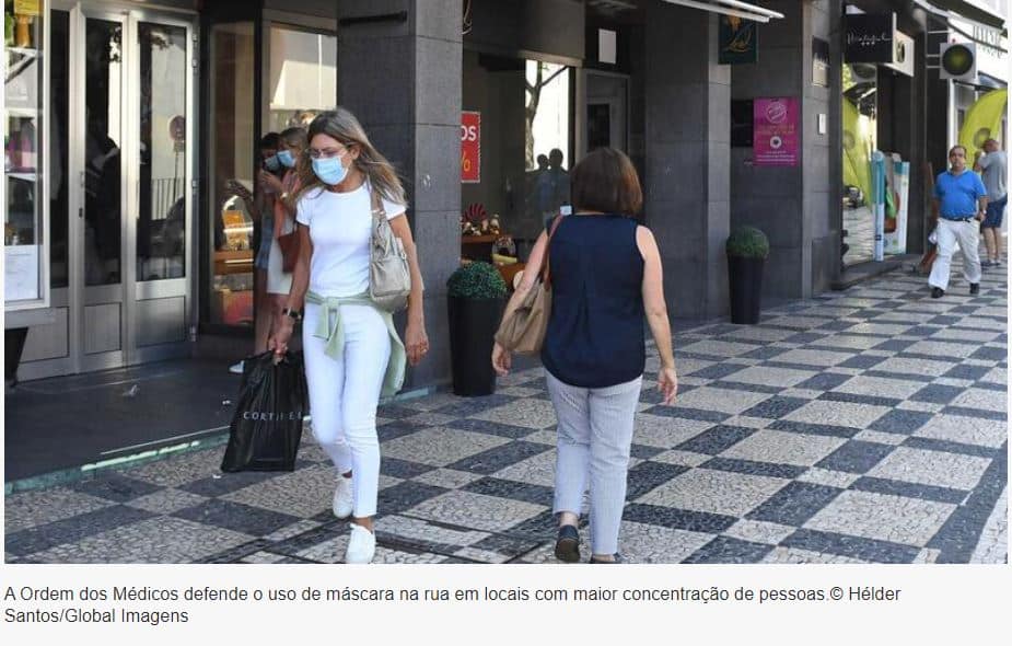 Regresso à contigência. Uso de máscara na rua é a grande dúvida