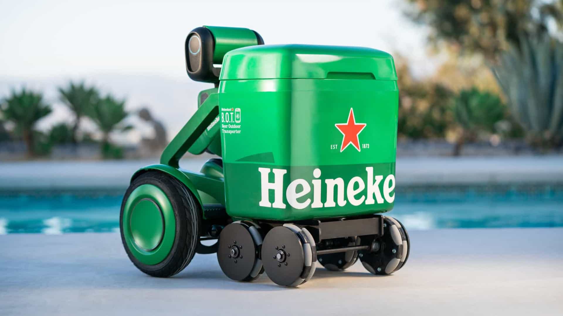 Heineken desvenda robot capaz de transportar cerveja